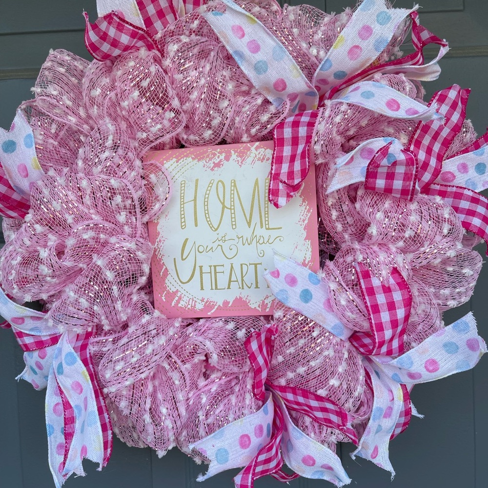 Home is where your heart is wreath